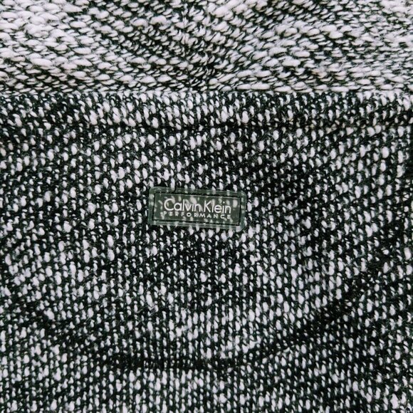 Calvin Klein Performance Quick Dry Cowl Pullover Women's Size 1X Black and White - Picture 5 of 5